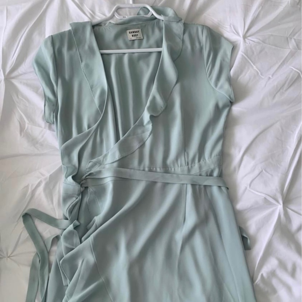Sunday Best Ruffle Wrap Dress